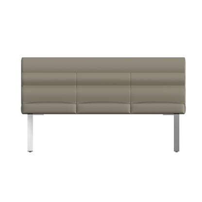 Sloane Oak & Chrome Dining Bench - 1.8m High Back