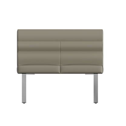 Sloane Oak & Chrome Dining Bench - 1m High Back