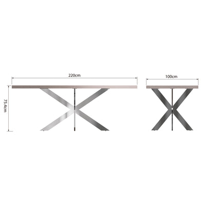 Sloane Dining 2.2m Dining Table