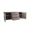 Sloane Oak & Chrome Sideboard - Large