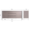 Sloane Oak & Chrome Sideboard - Large