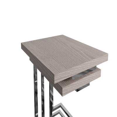 Sloane Oak & Chrome Nest of 2 Tables