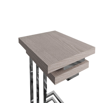 Sloane Oak & Chrome Nest of 2 Tables