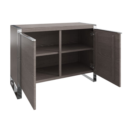 Sloane Oak & Chrome Sideboard