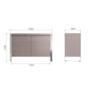 Sloane Oak & Chrome Sideboard