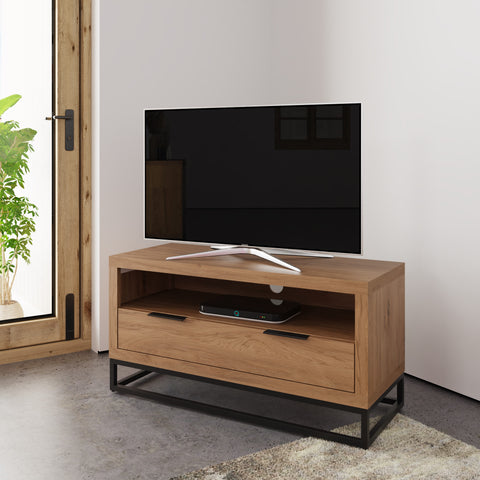 Soho Industrial Oak TV Unit - Small
