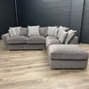 Fantasia Sofa - 2 Corner 1 With Stool - Lassie Charcoal (Sold)