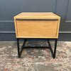 Spitalfields Industrial Oak Lamp Table - Showroom Clearance