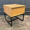 Spitalfields Industrial Oak Lamp Table - Showroom Clearance