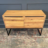 Spitalfields Industrial Oak Console Table / Sideboard - Showroom Clearance