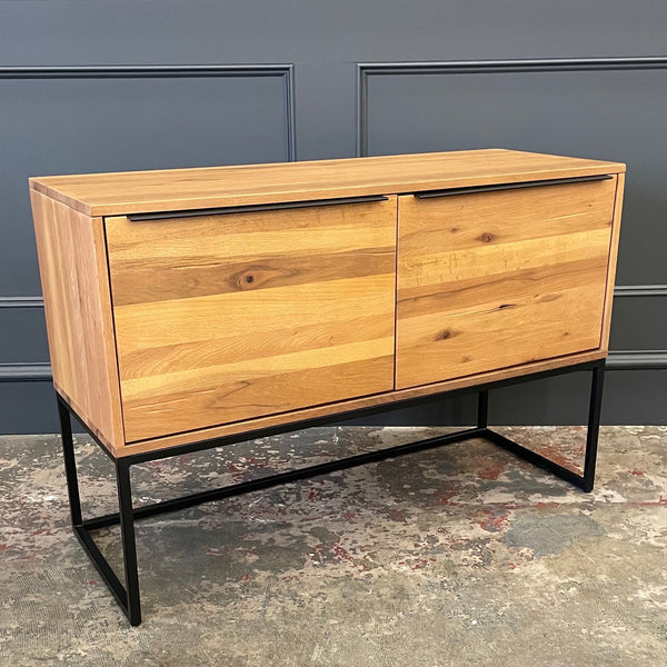 Spitalfields Industrial Oak Console Table / Sideboard - Showroom Clearance