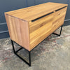 Spitalfields Industrial Oak Console Table / Sideboard - Showroom Clearance
