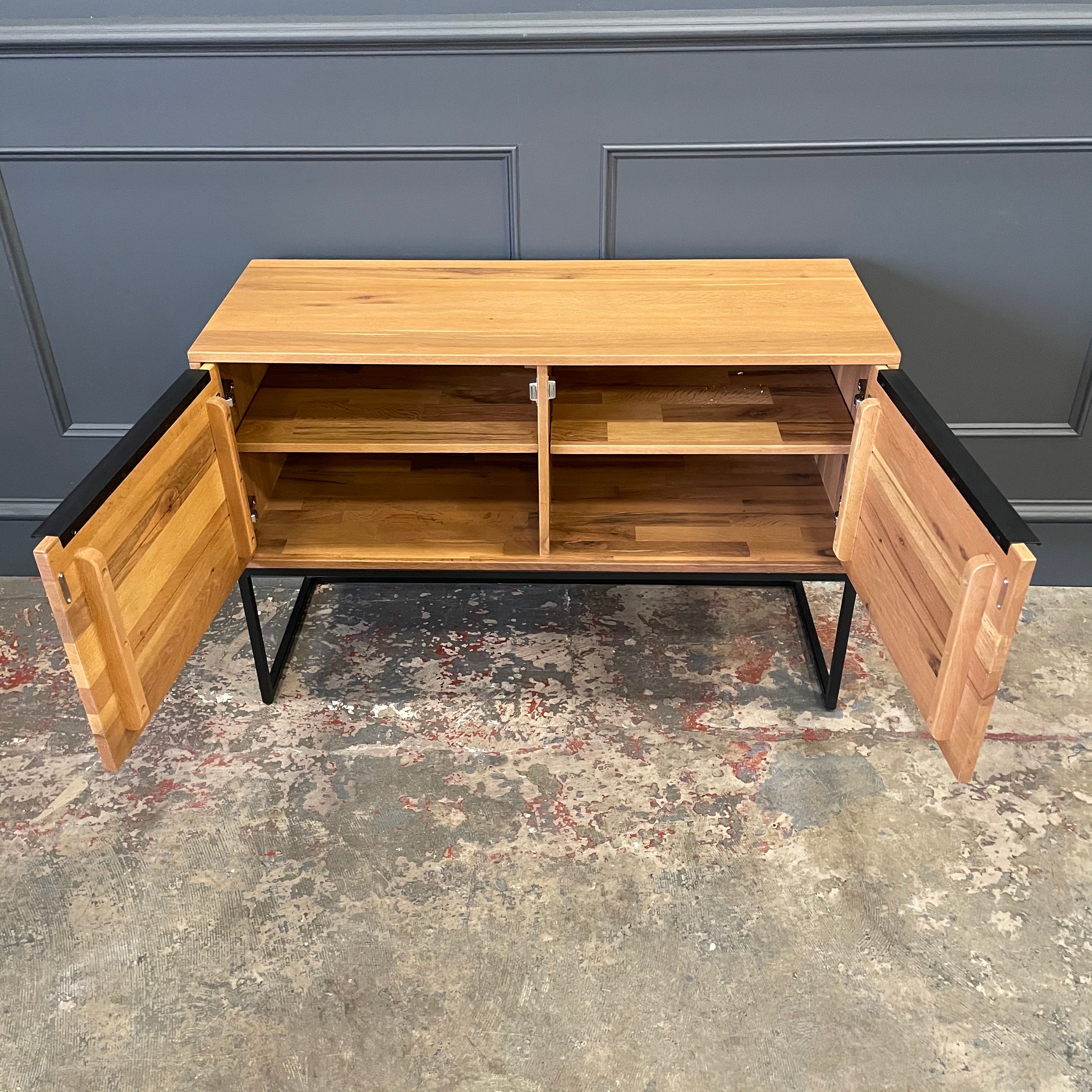 Spitalfields Industrial Oak - Console Table / Sideboard (Showroom Clearance)
