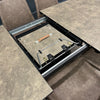 Concrete Style Tuff Top Extending Dining Table Brown - Showroom Clearance