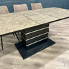 Concrete Style Tuff Top Extending Dining Table Brown - Showroom Clearance