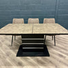 Concrete Style Tuff Top Extending Dining Table Brown - Showroom Clearance