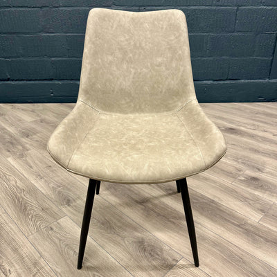 Imperia Industrial - PAIR of Grey Dining Chairs