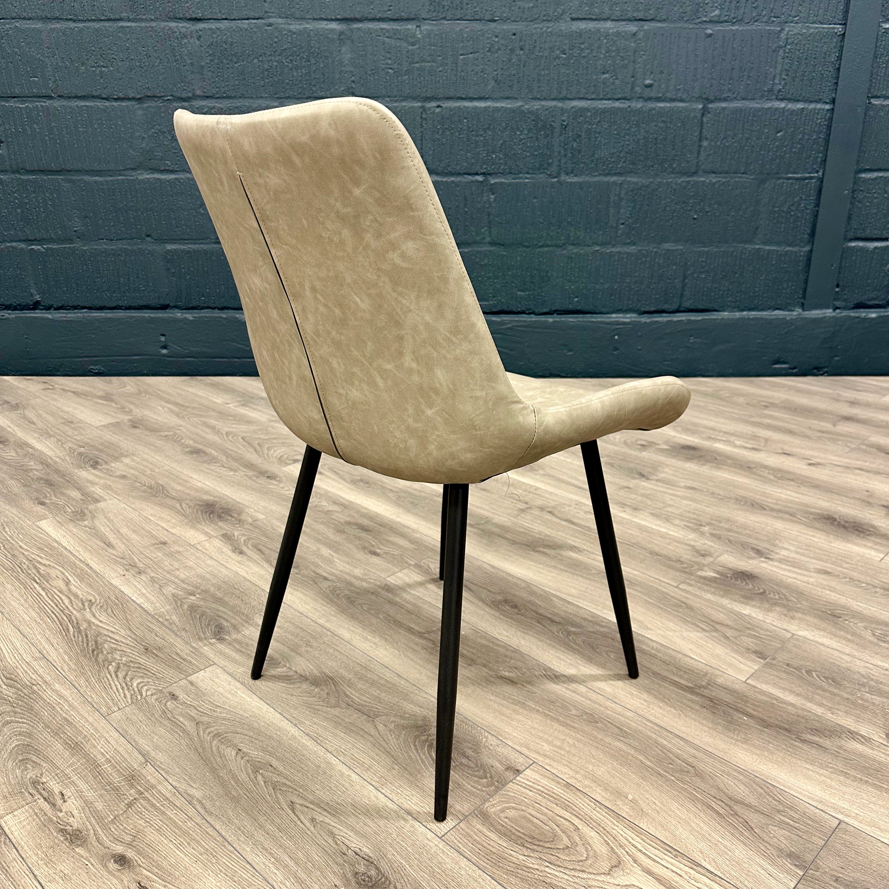 Imperia Industrial - PAIR of Grey Dining Chairs