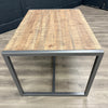 Detroit Industrial - Dining Table, PLUS 4x Luxury Chairs (Showroom Clearance)