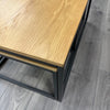 Industrial Oak - Large Nest of 3 Tables