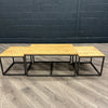 Industrial Oak - Large Nest of 3 Tables