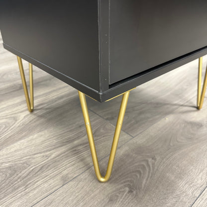 Hong Kong - 2 Drawer Bedside (Showroom Clearance)