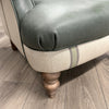 Luxury Leather & Fabric Armchair (Showroom Clearance)