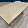 Suffolk Grey Oak - 1.6m Table, PLUS 2x Luxury Buttoned Chairs + Bench