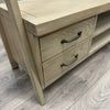 Suffolk Grey Oak - Leaner Bookcase TV Unit (Showroom Clearance)