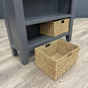 Cotswold Charcoal & Oak - Large Bookcase with Baskets (Showroom Clearance)