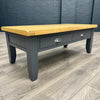 Cotswold Charcoal Painted & Oak Large Coffee Table - Showroom Clearance