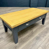 Cotswold Charcoal Painted & Oak Large Coffee Table - Showroom Clearance