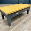 Cotswold Charcoal Painted & Oak Large Coffee Table - Showroom Clearance