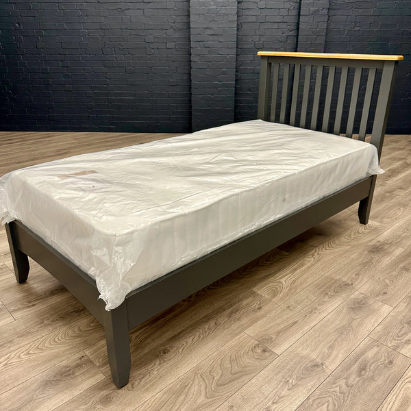 Modena Oak & Grey - 3ft Single Bed Frame (Showroom Clearance)