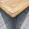 Modena Grey Painted Chest of Drawers - 5 Drawer Narrow - Showroom Clearance