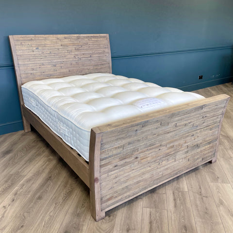 Harringay Reclaimed Timber, 4ft6 Double Bedframe - Showroom Clearance