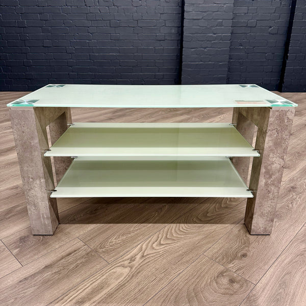 Concrete Style & Glass - Small TV Unit (90cm)