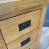 Oakdale Oak - Large 3 Drawer Bedside Cabinet (Showroom Clearance)