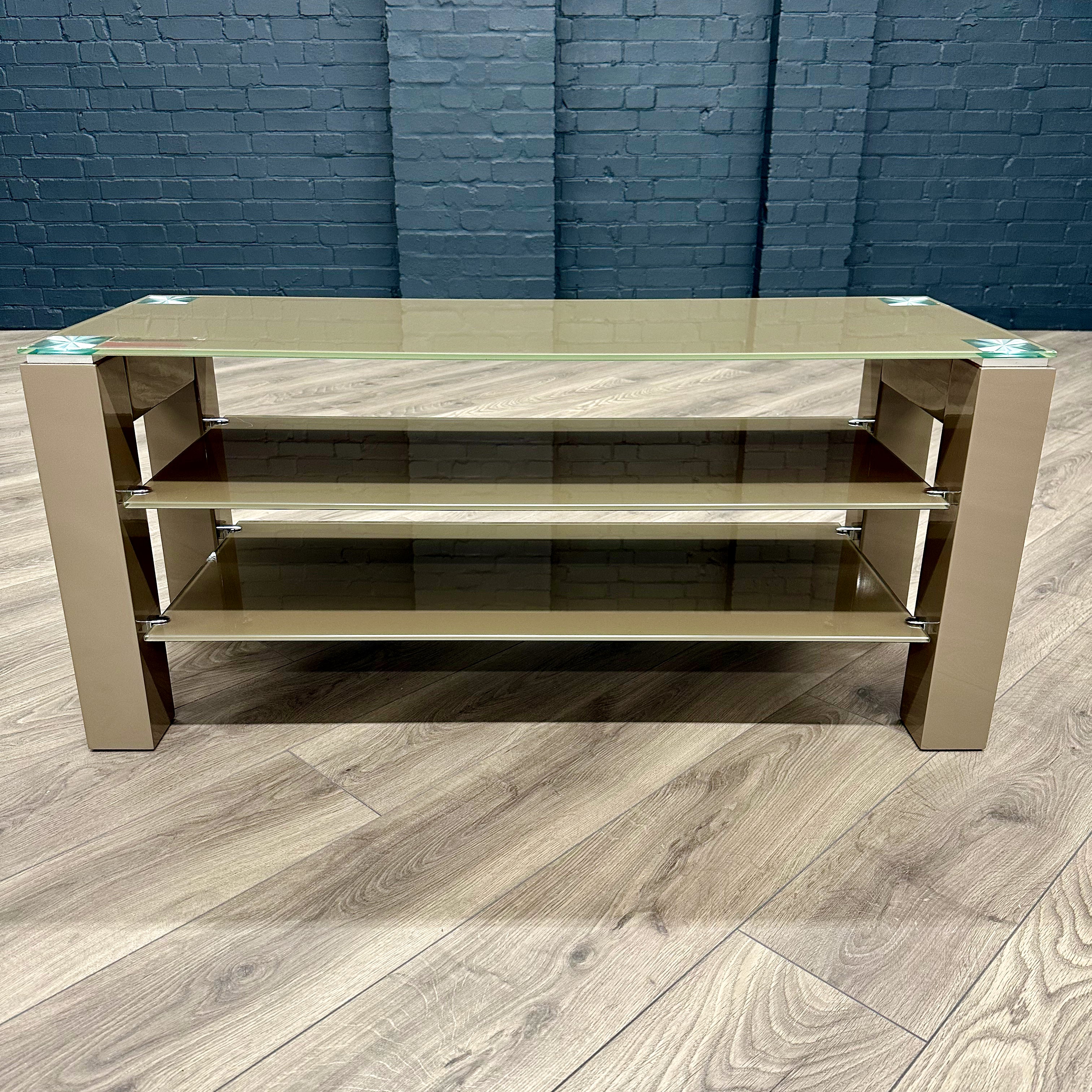 Mocha Gloss & Glass - Standard TV Unit (110cm)