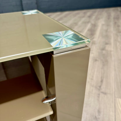 Mocha Gloss & Glass - Standard TV Unit (110cm)