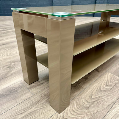 Mocha Gloss & Glass - Standard TV Unit (110cm)