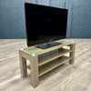 Mocha Gloss & Glass - Standard TV Unit (110cm)