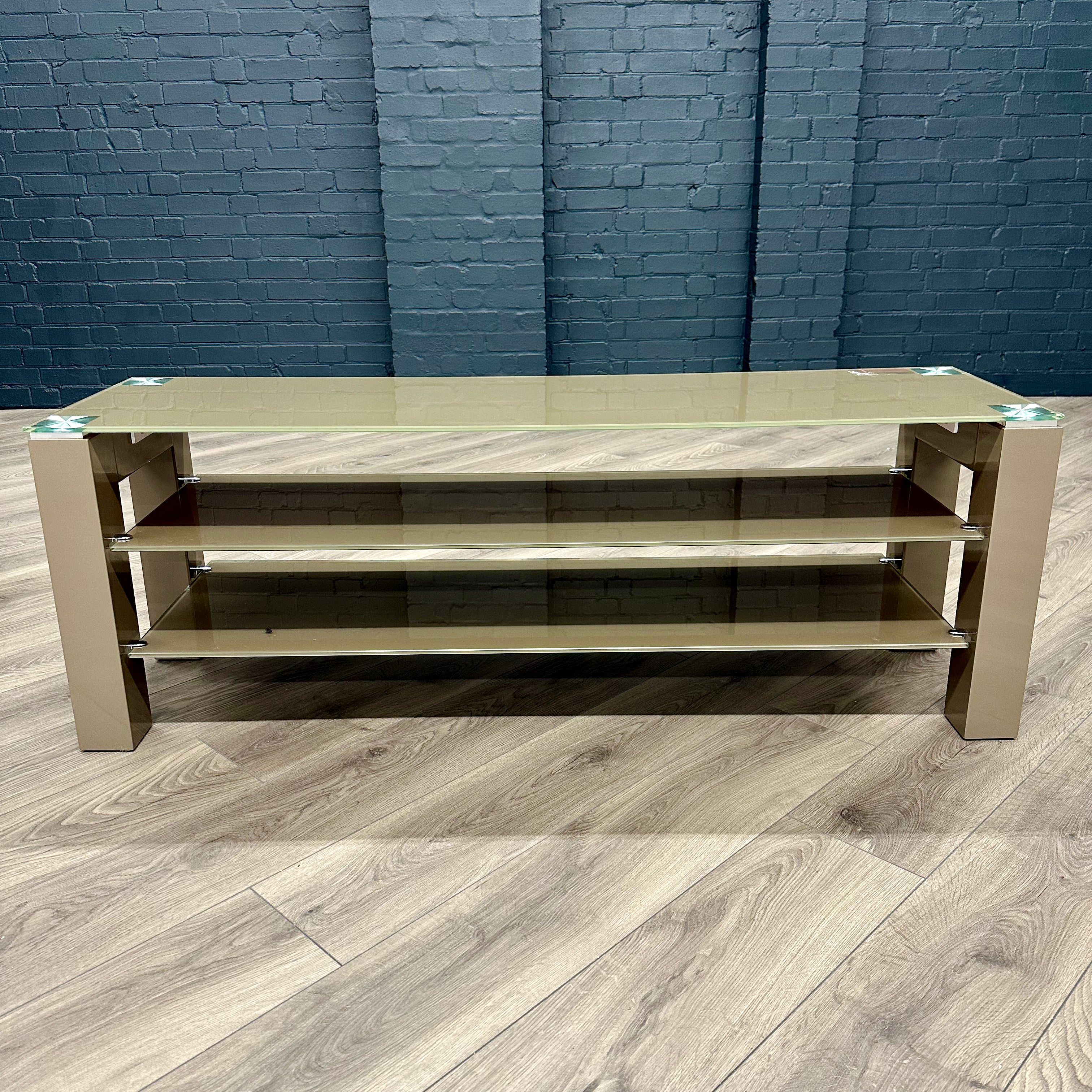 Mocha Gloss & Glass - Large TV Unit (140cm)