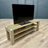 Mocha Gloss & Glass - Large TV Unit (140cm)