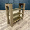 Mocha Gloss & Glass - Low Display Bookcase