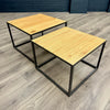 Soho Industrial Oak - XL Nest of 2 Tables (Showroom Clearance)