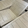 Suffolk Oak 1.25m Extending Table PLUS 4x Cross Back Chairs - Showroom Clearance