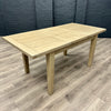 Suffolk Oak 1.25m Extending Table PLUS 4x Luxury Buttoned Back Chairs - Showroom Clearance