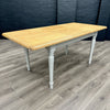 Chalford Oak & Painted - 1.3m Extending Dining Table, PLUS 4x Fabric Chairs
