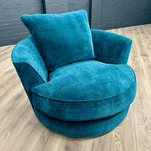 New Home Sofa - Swivel Chair - Villa Teal (Sold)